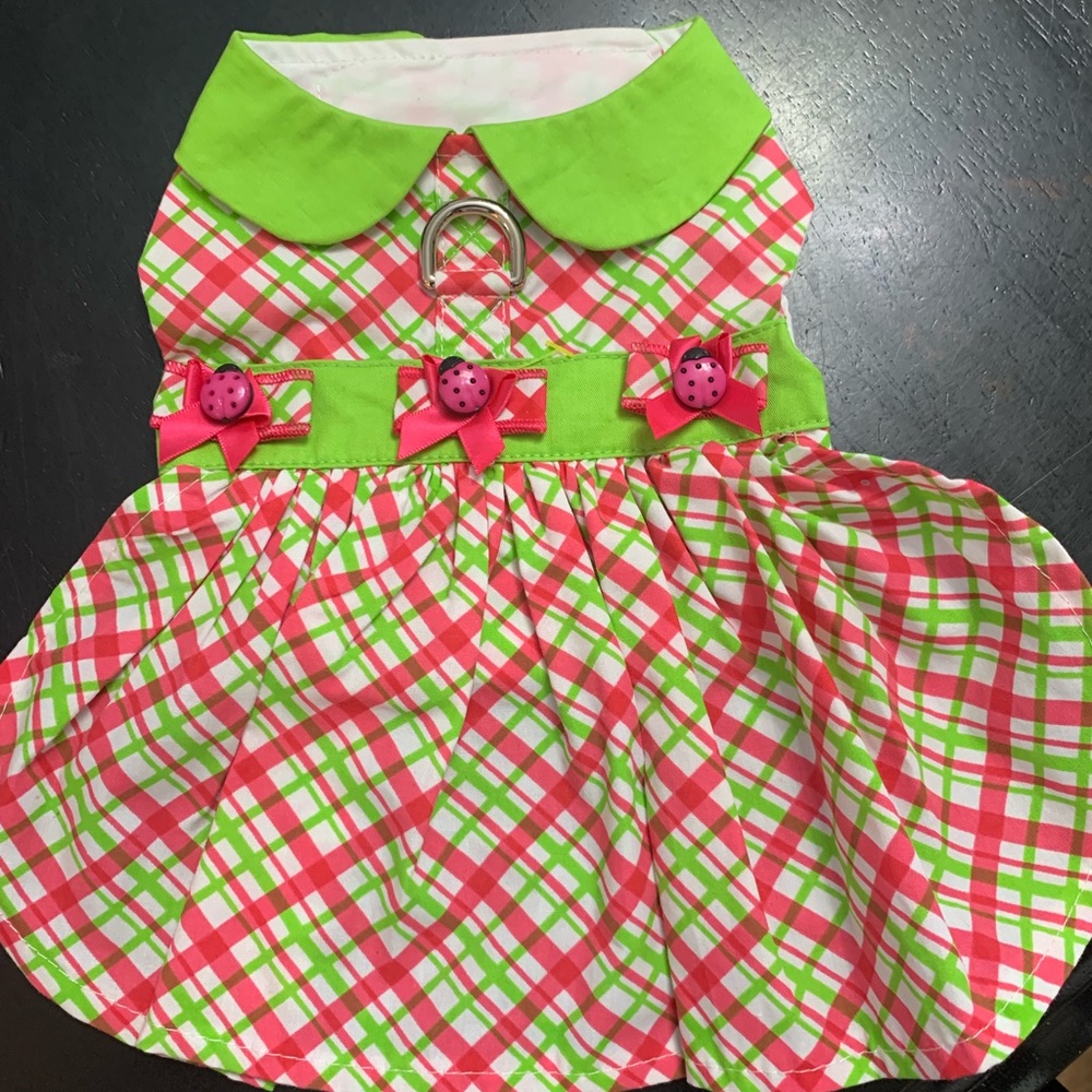 Lady bug dog dress